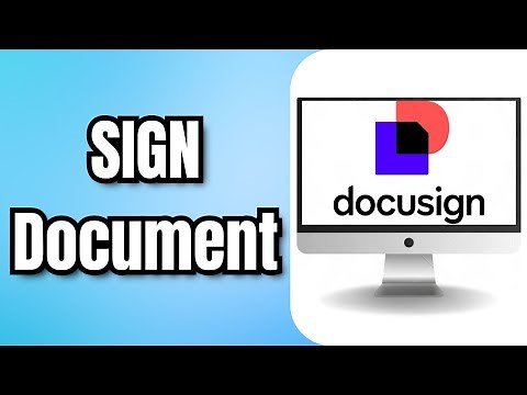How to SIGN a DOCUSIGN Document