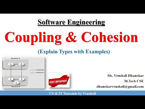 SE 23: Coupling & Cohesion in Software Engineering with Examples ‪@csittutorialsbyvrushali‬