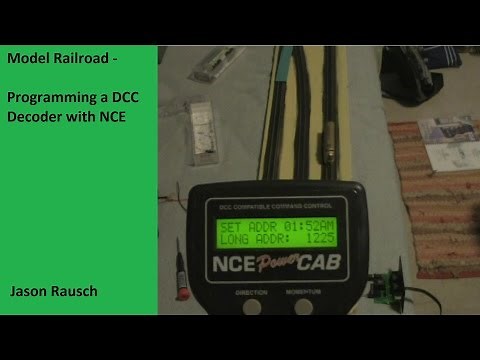 Model Railroad - Programming a DCC Decoder with NCE