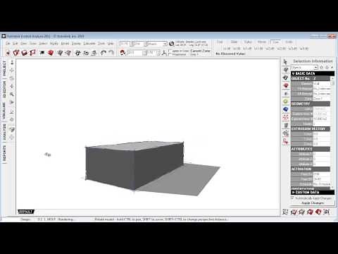 Ecotect Introduction 3: Functions in Ecotect, Part 1 (Modeling)