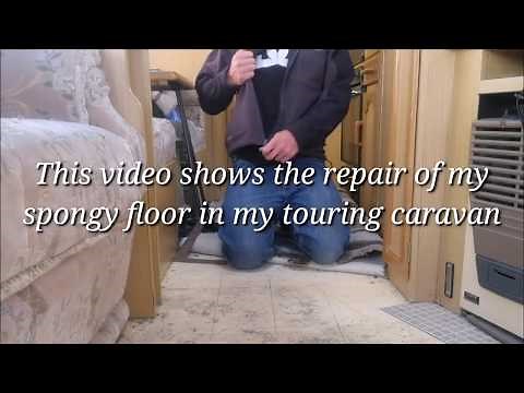 How to fix Caravan or RV spongy soft floor / delamination repair start to finish