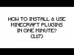 HOW TO INSTALL & USE MINECRAFT PLUGINS IN 1 MINUTE?