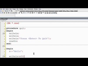 Free Pascal Program Tutorial 24 - String Manipulation - Lazarus