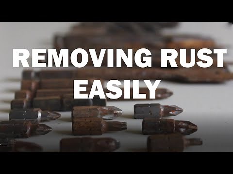 Remove rust From Tools and Drill Bits with household Items