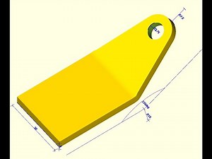 dimensioning in openSCAD with python support