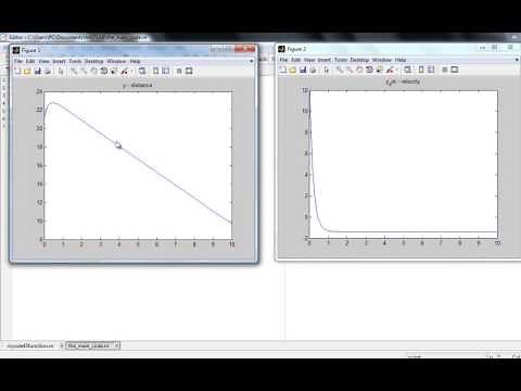 MATLAB tutorial - Solving Second 2nd Order Differential Equation using ODE45