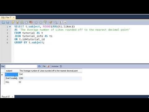SQL Tutorial - 34: ROUND() Function