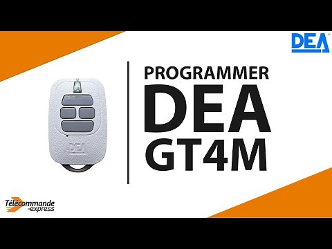 Comment programmer la télécommande DEA GT4M