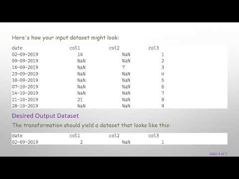 Transform Weekly Data to Daily Data Using Python and Pandas