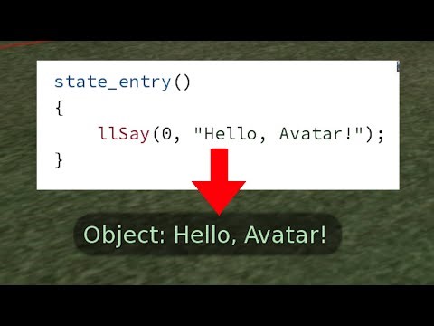 Learn Coding in LSL With Me! Level 1: Jumping Into The Default Script