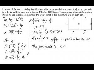 Calculus I - Optimization Problems