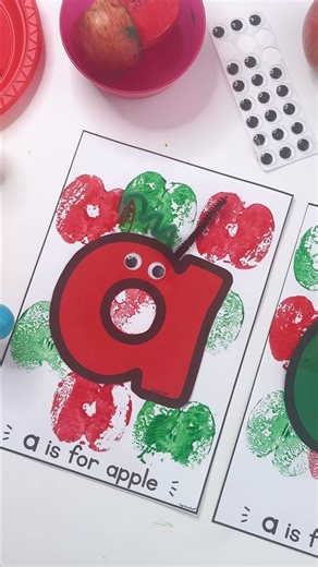 Top Teacher 💛 +15K teacher resources on Instagram: "Looking for a fun way to kick off letter learning? Our FREE Alphabet Craft Pack is packed with hands on letter craftivities that help students build letter recognition and practise sounds while getting creative. For A is for Apple, students cut, glue, and decorate the letter pieces to build their very own apple craft. It’s a simple activity that keeps little hands busy while strengthening fine motor skills too. 💛 Top Teacher Tip Try apple pri
