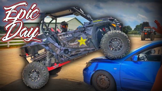 Epic 4x4 Concrete Jumps Gone Wrong: Exploding Tires!