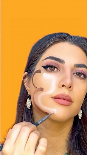 Face Contouring with 3 & 5 Technique | Easy Contour Tutorial for Beginners”☺️