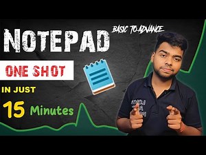 Learn Notepad in Just 15 Minutes | Notepad Tutorial for beginners | SkillGroww