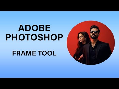 How to crop a photo in a circle using the frame tool in Adobe Photoshop.