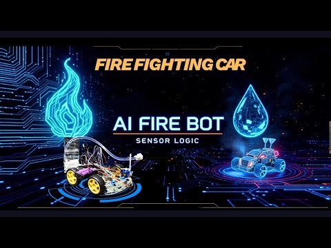Fire Fighting Robot Using Arduino | Real-Time Fire Detection & Water Spraying Car