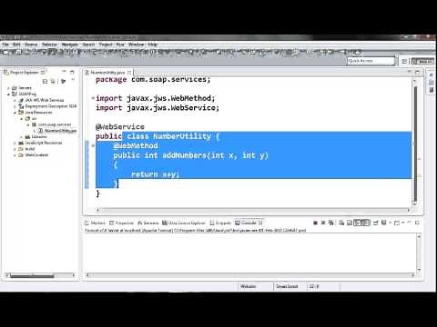 5 - Writing, publishing and testing a SOAP service