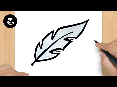 #346 How to Draw a Feather - Easy Drawing Tutorial