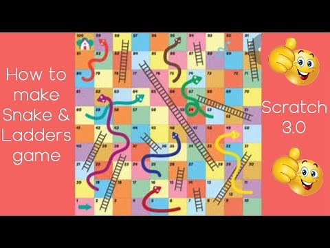 How to make Snake & Ladders game in Scratch 3.0 #easy