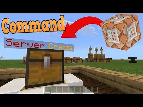 Minecraft: Bedrock Edition/Xbox One/MCPE | Animated Crates Command Block Tutorial Creation