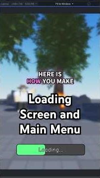 How to make a Main Menu / Loading Screen in ROBLOX