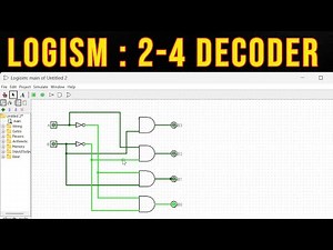 Logisim: 2-4 Decoder