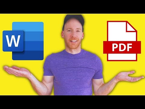 Convert Word to PDF from Laptop