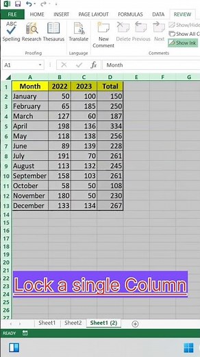 How to Lock a Single Column in Excel: Step-by-Step Guide #excel