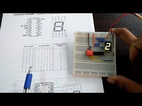 BCD to 7 Segment display decoder Using the 7447 74HC47