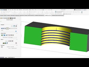 CAMWorks 2 Axis Tutorial - 17 Multi Start Thread Milling