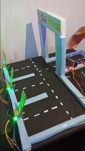 smart car parking project using Atmega16 and node mcu