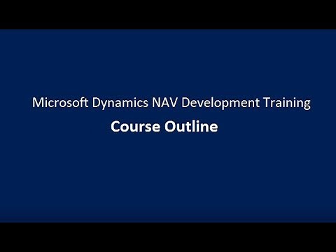 Microsoft Dynamics NAV Development Training | Course Outline