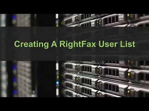 RightFax User List