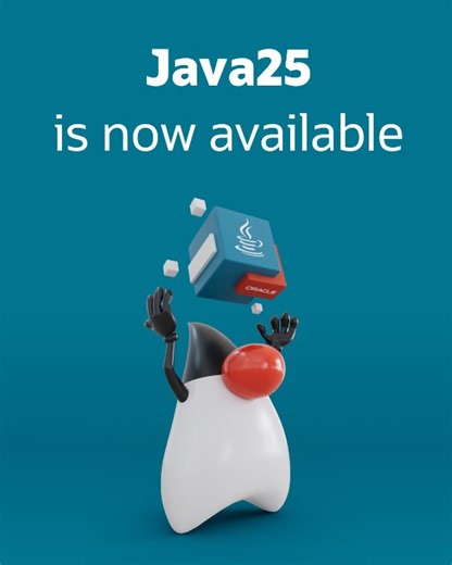 10K views · 213 reactions | #Java25 has arrived! Get all the details about the latest release. https://social.ora.cl/6182AbKxC | Oracle | Facebook