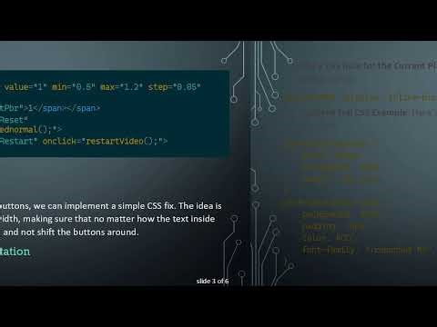 How to Prevent HTML Buttons from Moving Back and Forth When Adjusting a Range Slider
