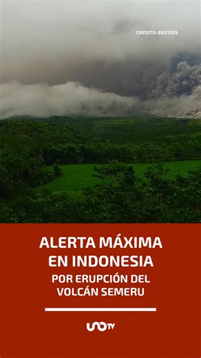 1.3K views | El volcán Semeru, el más alto de la isla de Java en...