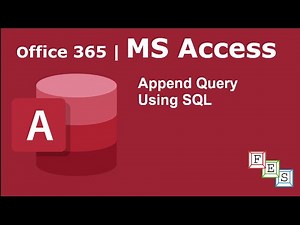 Append Query using SQL in MS Access - Office 365