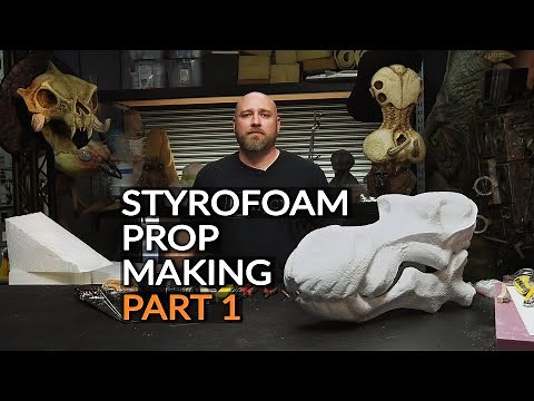 Styrofoam Prop Making Part 1: Designing, Carving & Texturing - PREVIEW