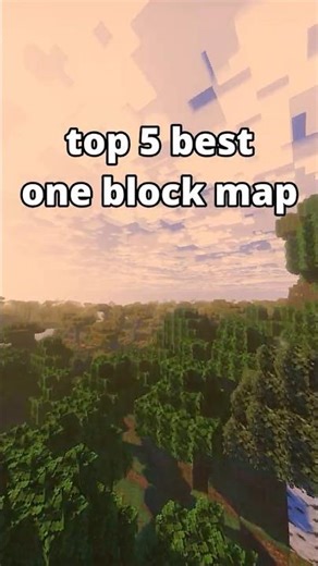 Best One Block Map in Minecraft! 🌍 | #minecraftshorts