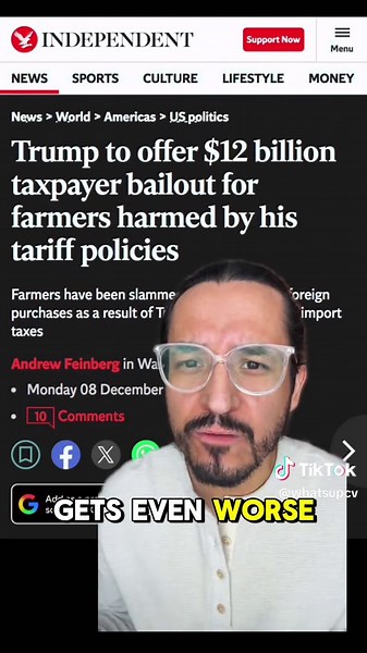 Trump’s Priorities: Welfare for Farmers, Nothing for You #news #politics #farmlife #fyp #capcut