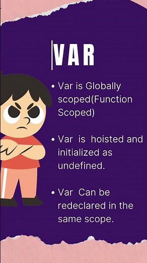⚡ var vs let in JavaScript — Explained Simply! ⚡