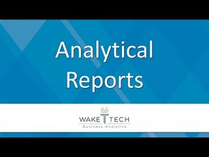 Analytical Reports [BAS 120]