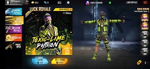 New Gold Royale Bundle Lime Python in Free Fire: All you need to know