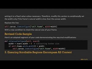 Creating a Horizontal Scroll Frame in Tkinter Canvas