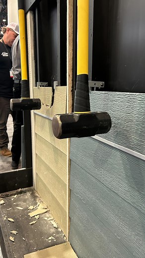 8.2K views · 98 reactions | How does the durability of LP® SmartSide® siding hold up with fiber cement? Watch as @thekrusebrothers explain how our hammer drop at IBS demonstrates the strength of our products. . . . . #lpsmartside #lpbuildingsolutions #lpbuilding #ibs2023 #internationalbuildersshow | LP Building Solutions for Professionals | Facebook