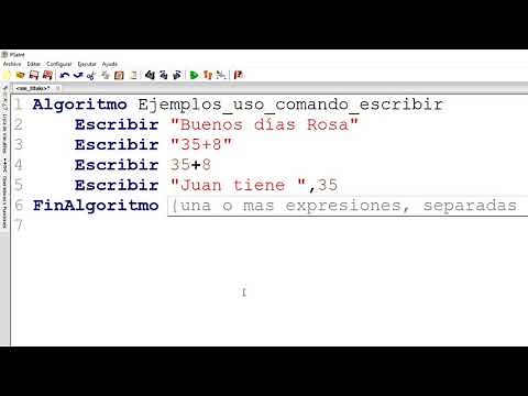 USO COMANDO ESCRIBIR DE PSEINT