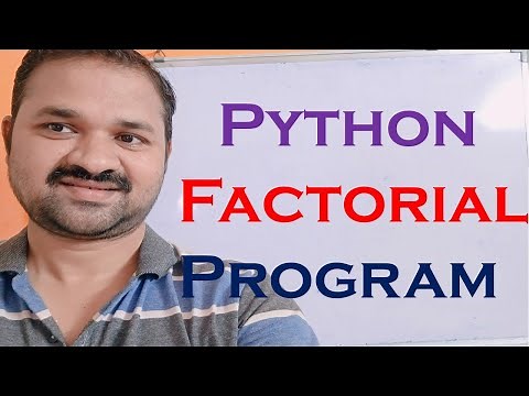 Factorial Program in Python || Python Program to print factorial of a given number || Programming