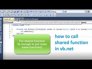 how to call shared function vb.net