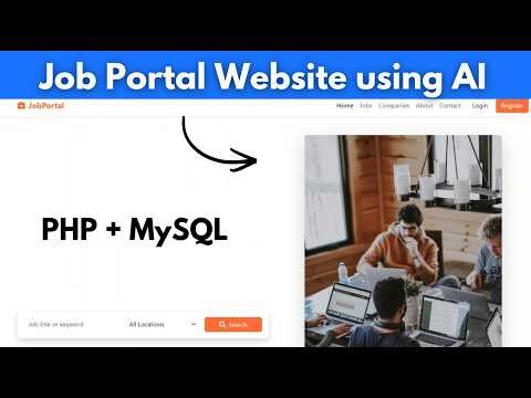 Build a Job Portal Website Using OpenCode CLI | PHP & MySQL Project with Admin Panel (Step-by-Step)